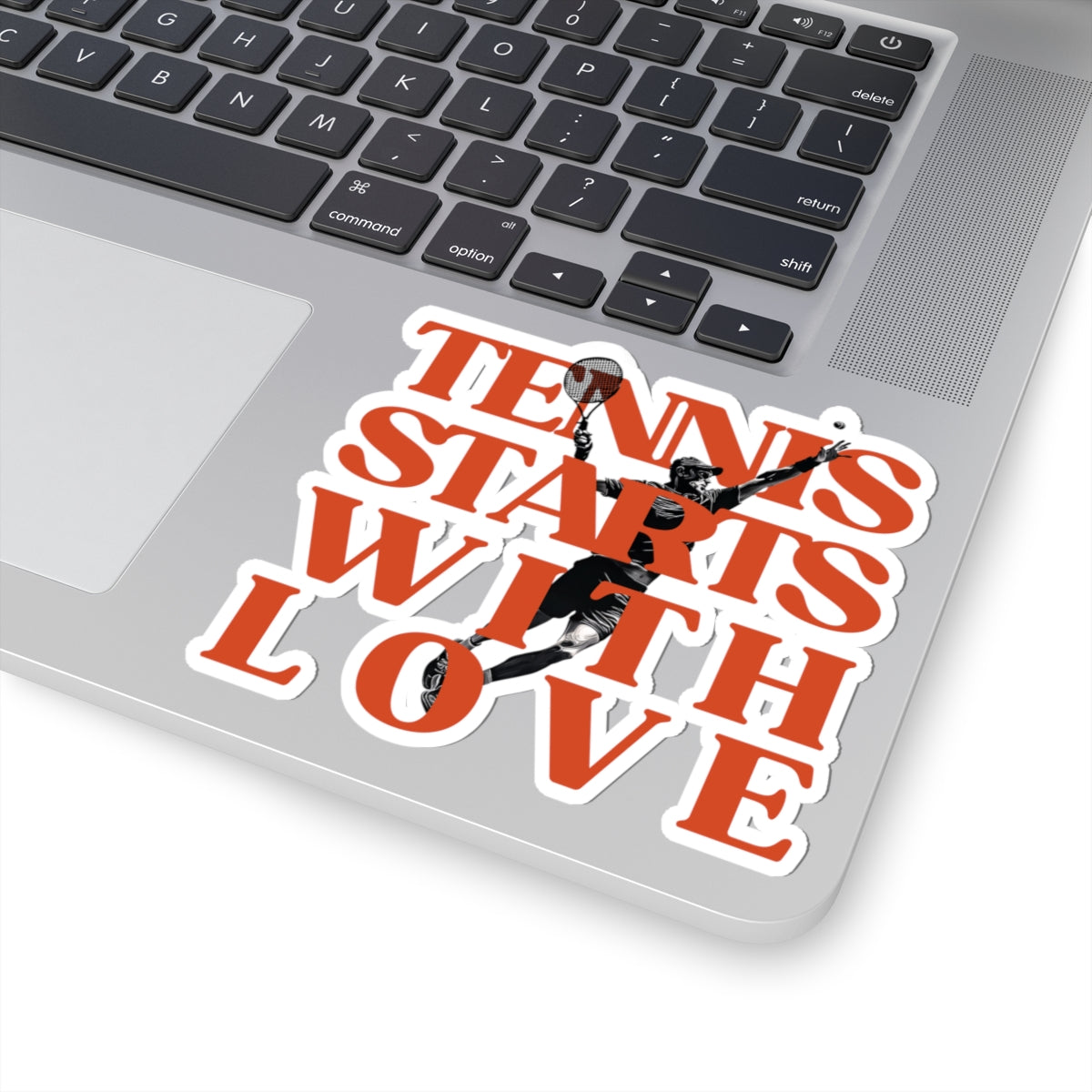 Tennis starts with love sticker