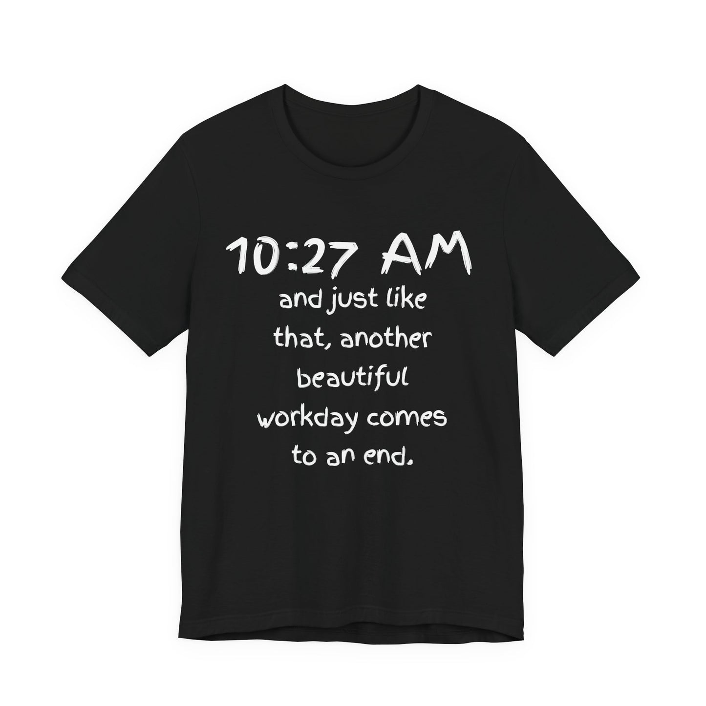 funny office shirt Black t-shirt with white text 'Some losses change you forever' on a white background
