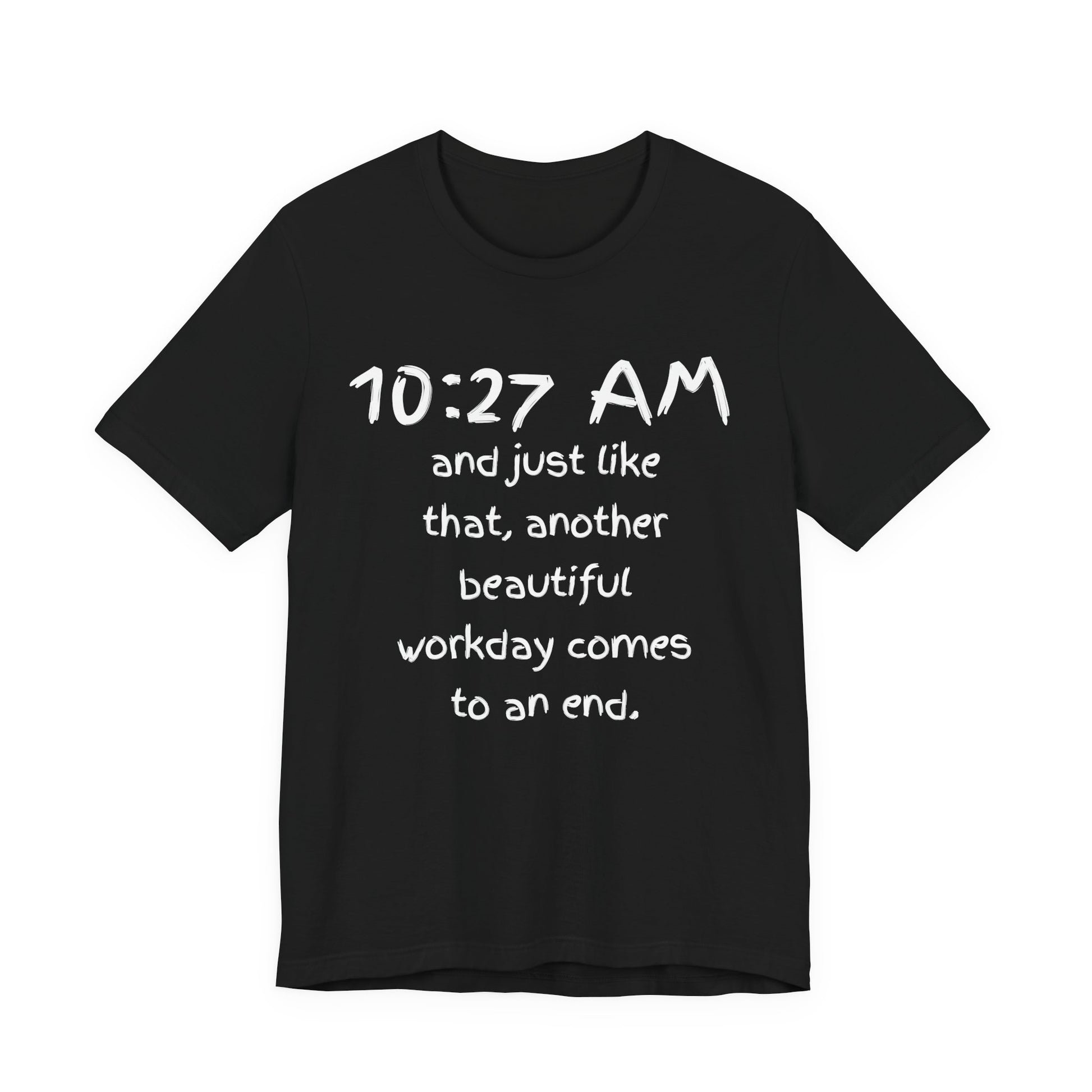 funny office shirt Black t-shirt with white text 'Some losses change you forever' on a white background