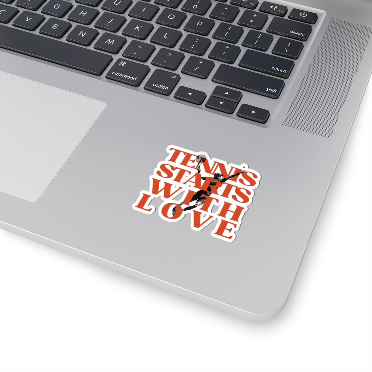 Tennis starts with love sticker