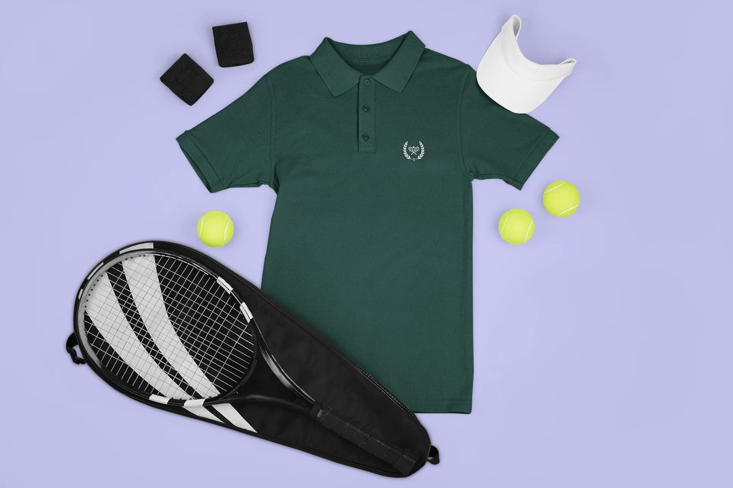 Tennis Laurel Wreath Men Polo Shirt | T Shirt 80s