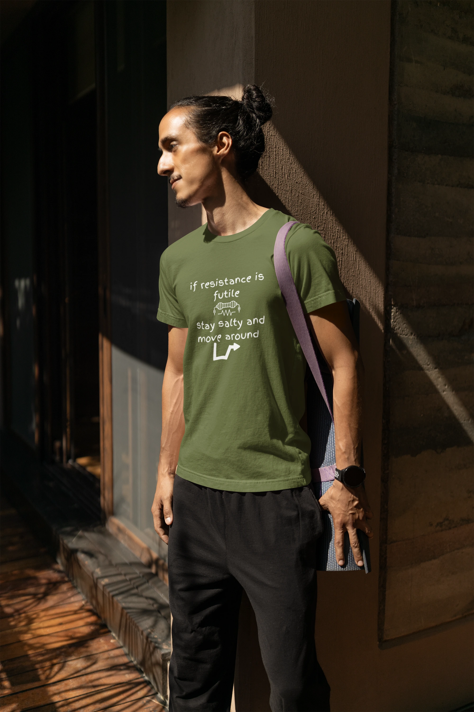 Stay Salty Move Around T-Shirt | Funny Sarcastic Quote Tee