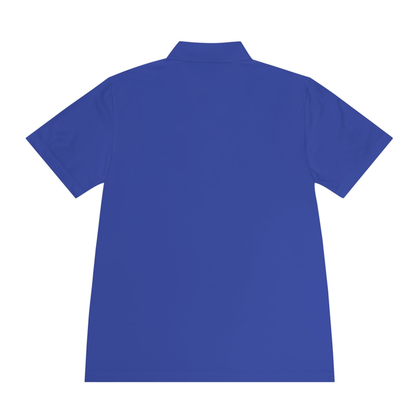 personalized padel gift Blue polo shirt on a white background