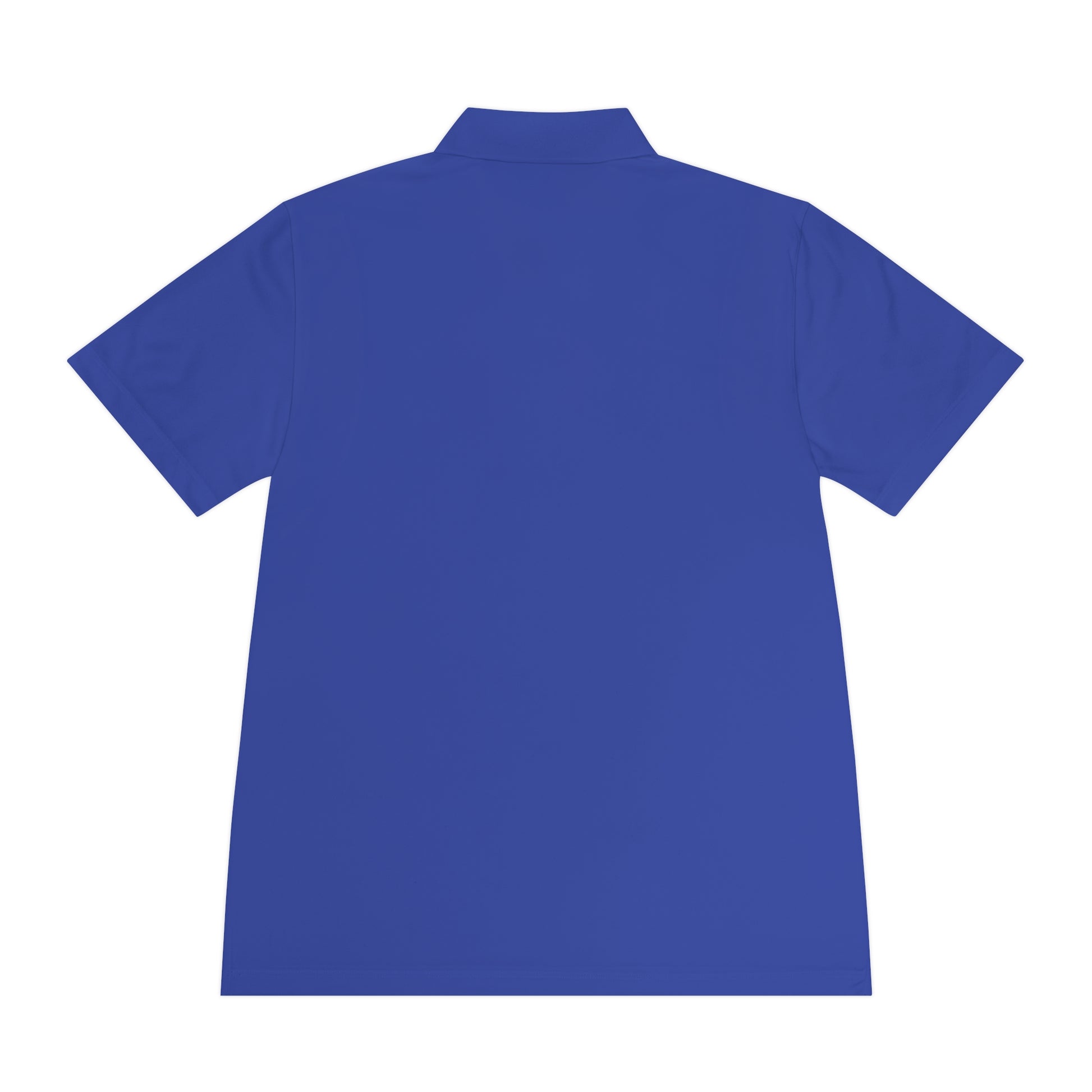 personalized padel gift Blue polo shirt on a white background
