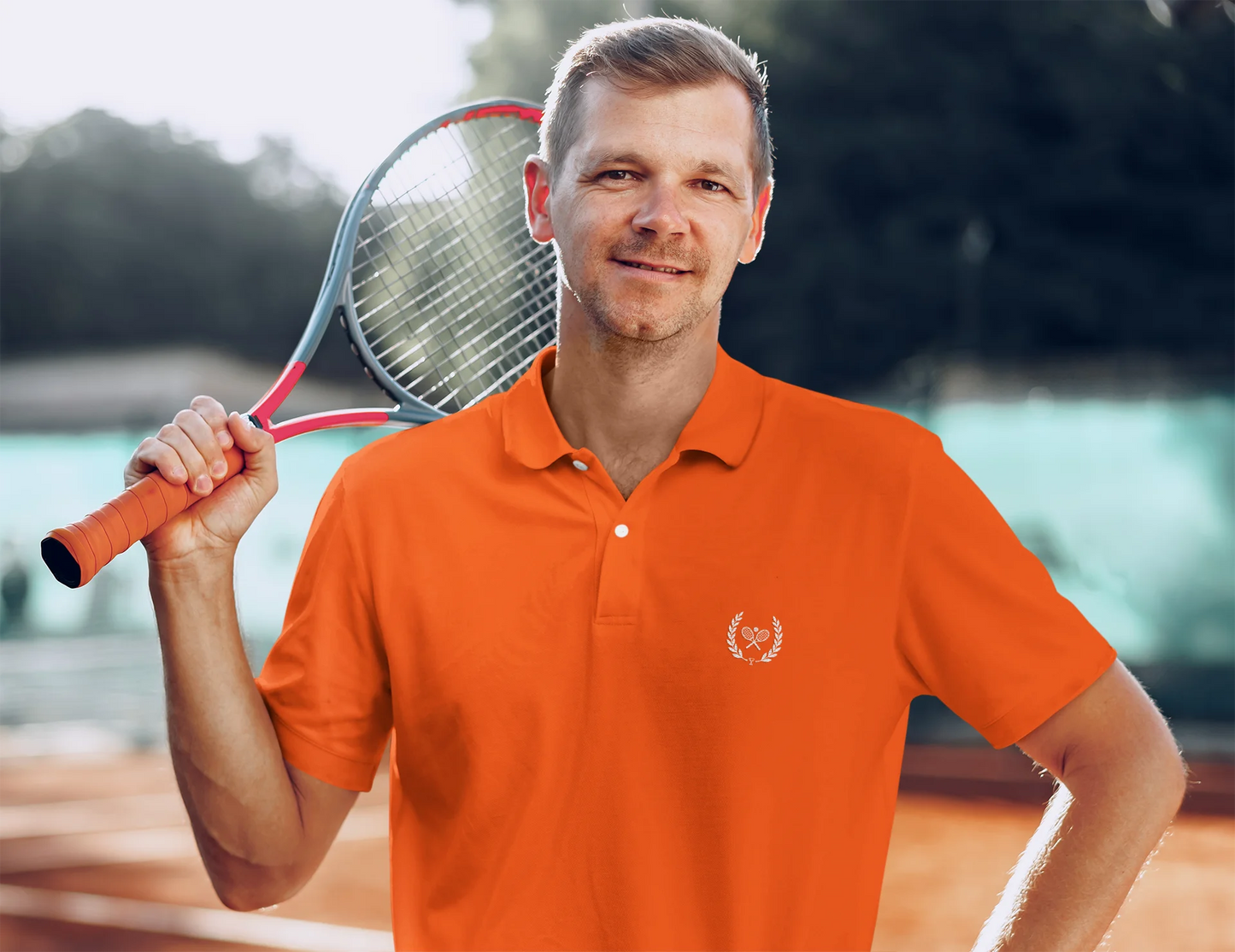 Tennis Laurel Wreath Men Polo Shirt | T Shirt 80s