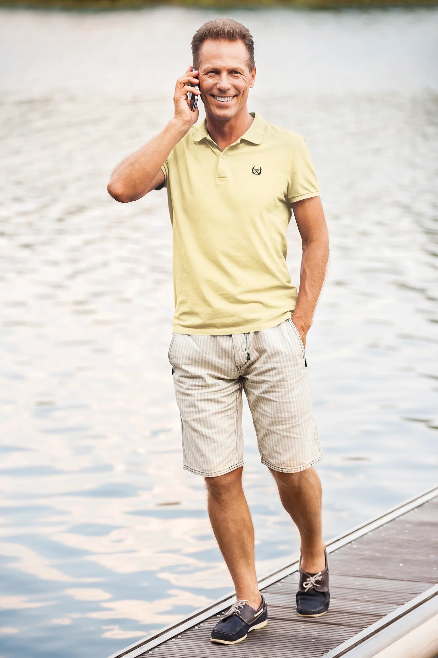 Tennis Laurel Wreath Men Polo Shirt | T Shirt 80s