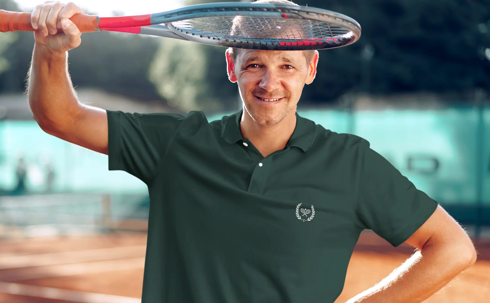 Tennis Laurel Wreath Men Polo Shirt | T Shirt 80s