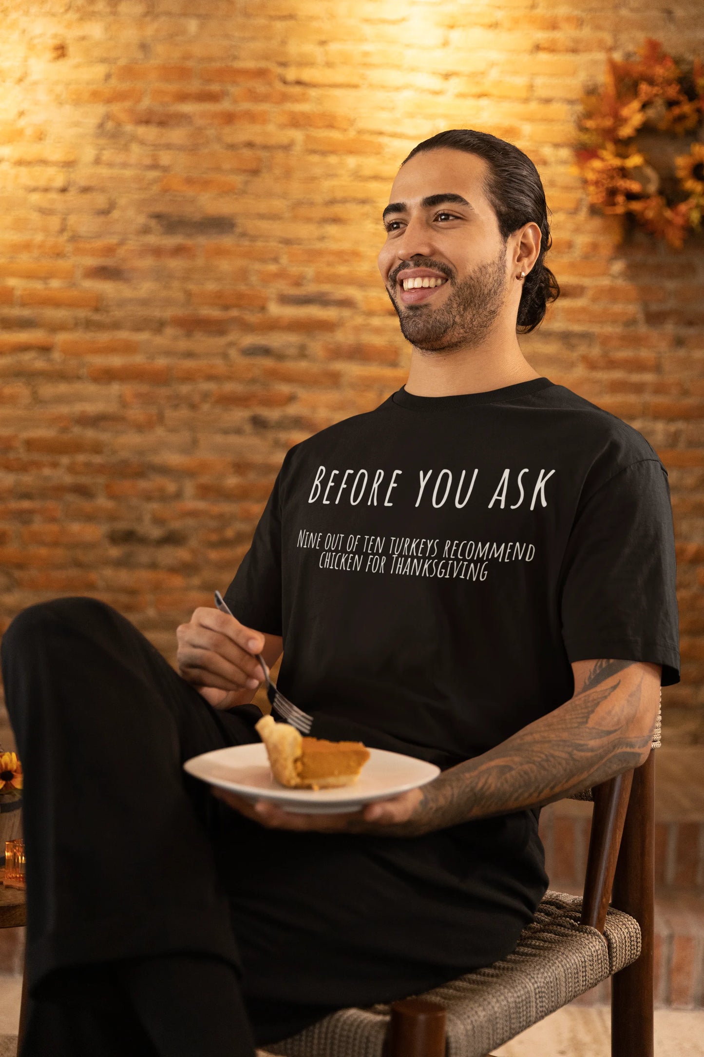 "Before you ask, Nine out of ten turkeys recommend chicken for Thanksgiving"