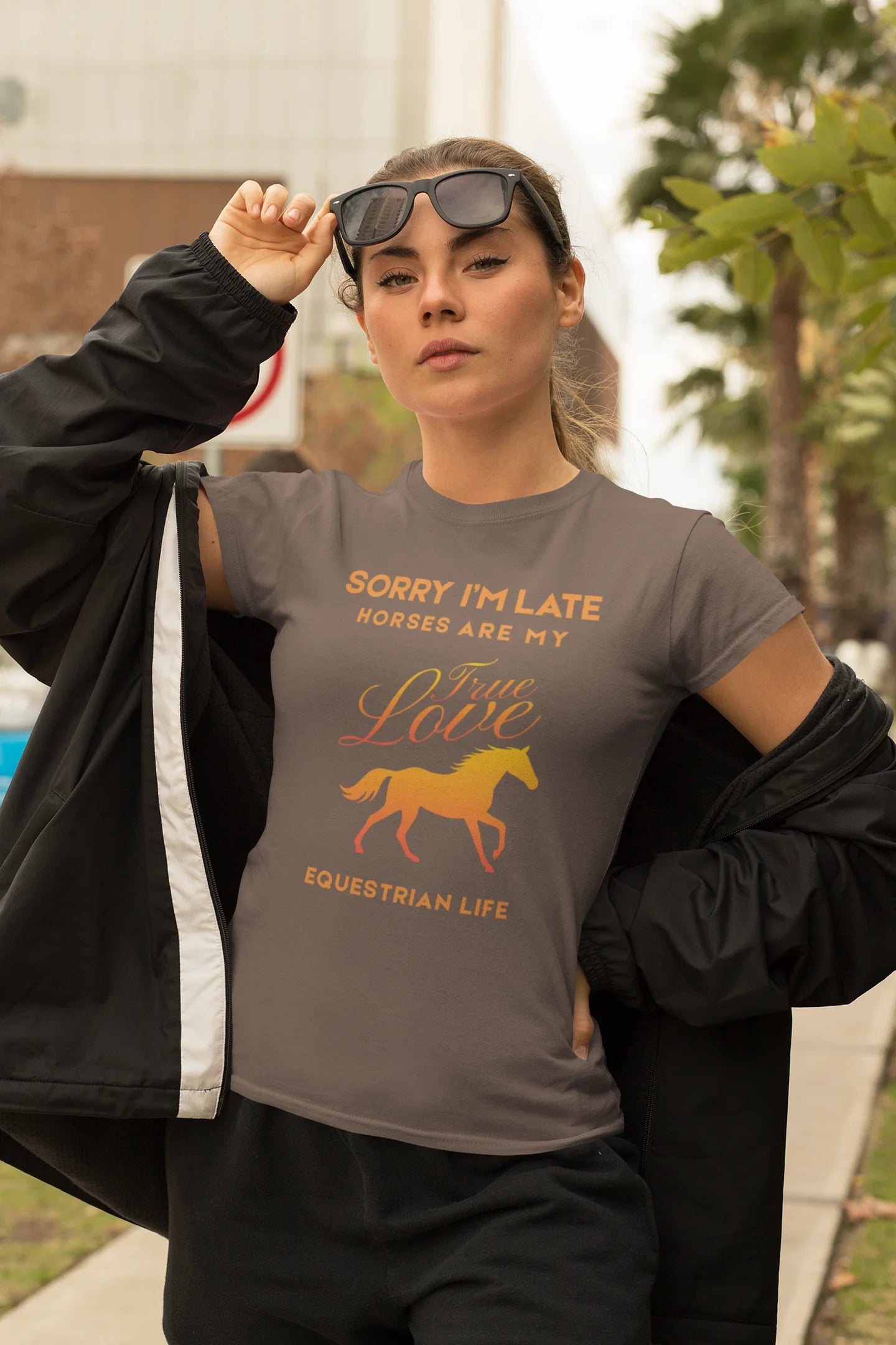 Sorry I'm late, horses are my true love