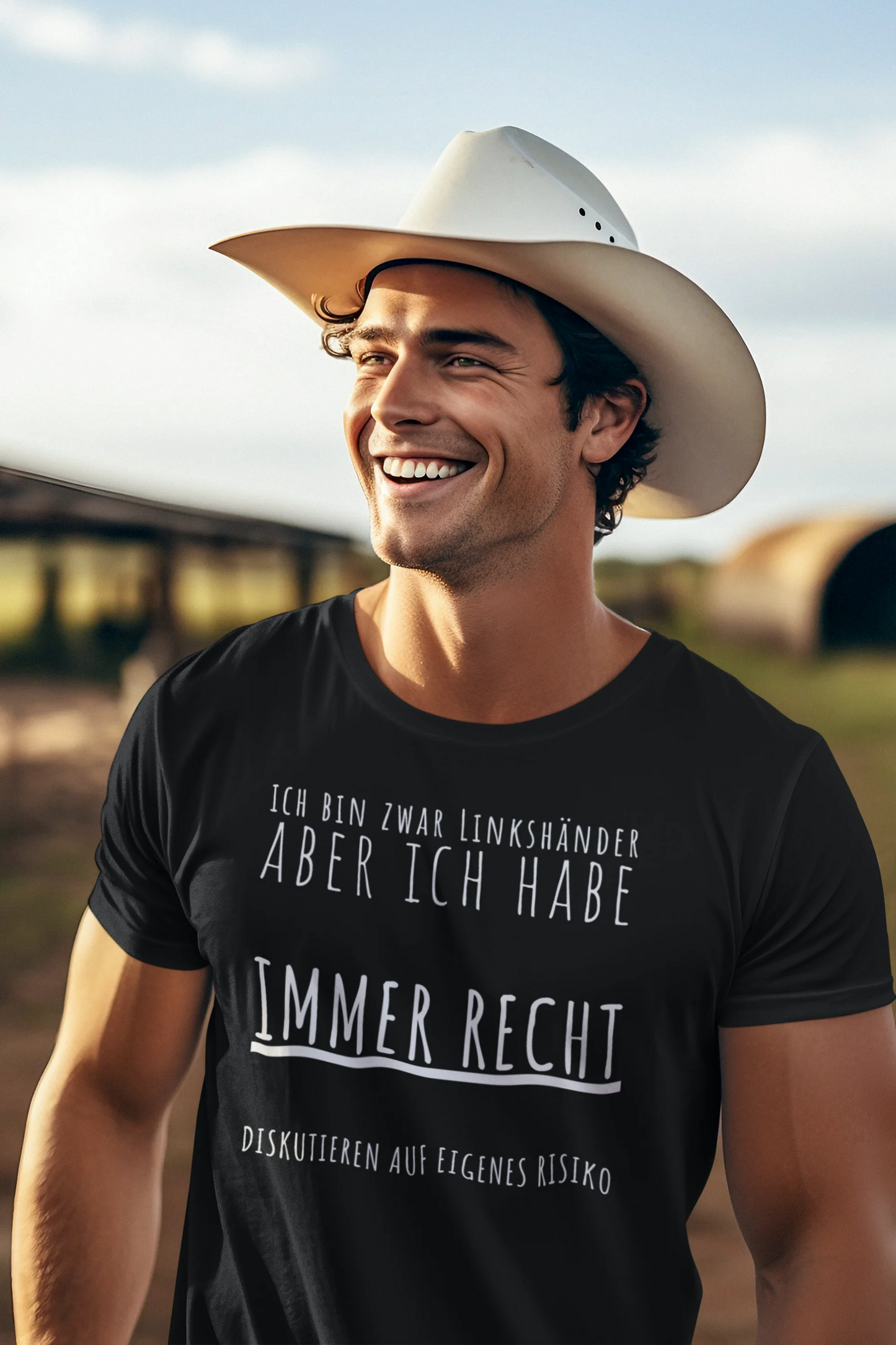 Funny Left Handed German T-Shirt – Sarcastic Humor Gift